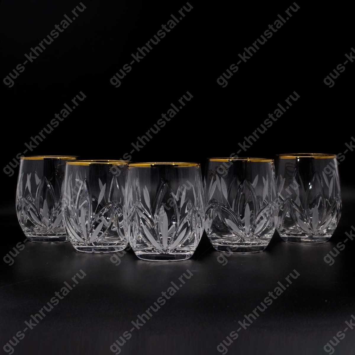 Стакан Хрустальный №12 с золотом 1шт